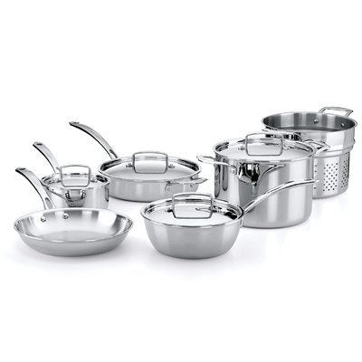 10 pc 5 Ply Stainless Steel Cookware Set