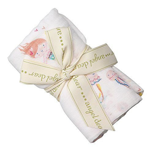 Muslin Bamboo Swaddle Blanket - Mermaid