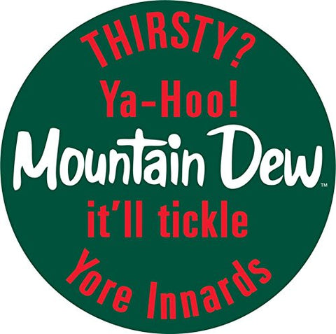 Mountain Dew Button, 14 inches Round Steel Street Sign