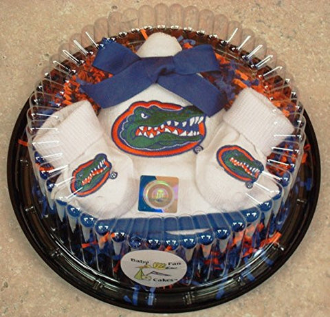 Florida Gators Piece Of Cake Baby Gift Set (NB - 3 Months, Color Trim)