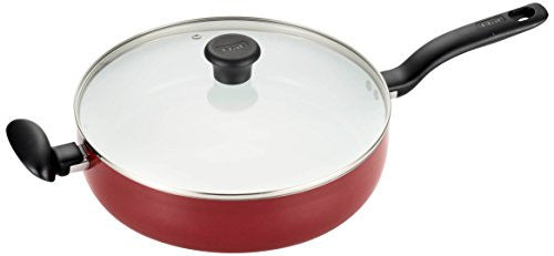 Initiatives Ceramic Nonstick 12"/5 Qt. Jumbo Cooker, Red