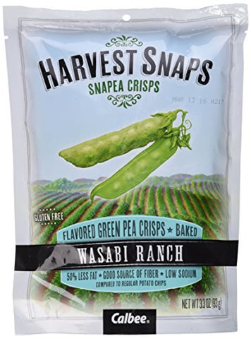 Harvest Snaps Snapea Crisps, Wasabi Ranch, 3.3 oz