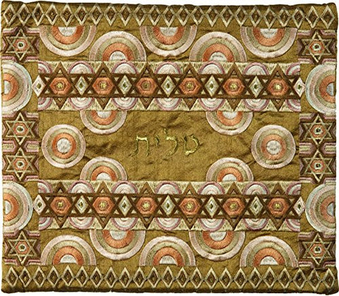 Tallit Bag - Full Embroidery - Gold, 12x14 inch