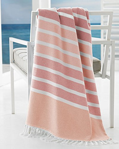 Bodrum Beach Towel: 40" x  70" - Multi Blue