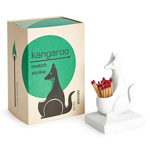Kangaroo Match Strike - unglazed porcelain