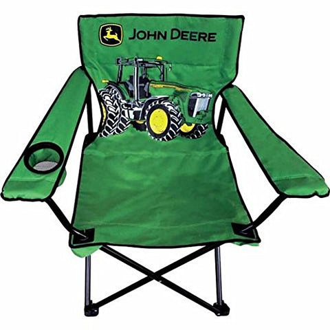 JD Big Man Camp Chair/Green/Tractor/300 lb. capacity - Opened:  36"L x 24" D x 36" H -- Length of Seat:  23 1/2":