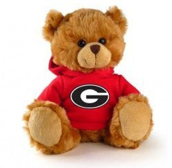 Georgia Hoodie Bear, Red 6"