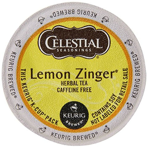 Celestial Seasonings, Lemon Zinger Tea, k-cup