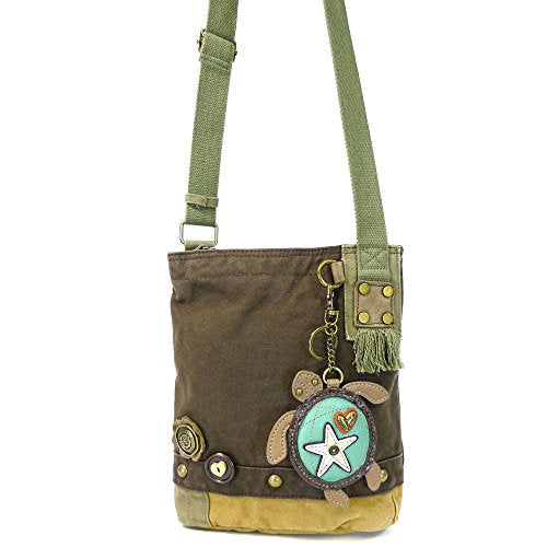 Patch Crossbody Bag - Sea Turtle, DARK BROWN