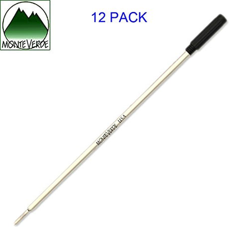 Monteverde USA Ballpoint Refill Fits Cross Ballpoint Pens, Medium Point, C13, Black
