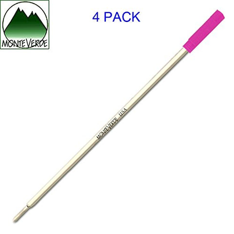 Monteverde USA Ballpoint Refill Fits Cross Ballpoint Pens, Medium Point, C13, Pink