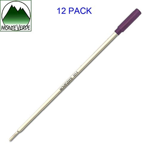 Monteverde USA Ballpoint Refill Fits Cross Ballpoint Pens, Medium Point, C13, Purple