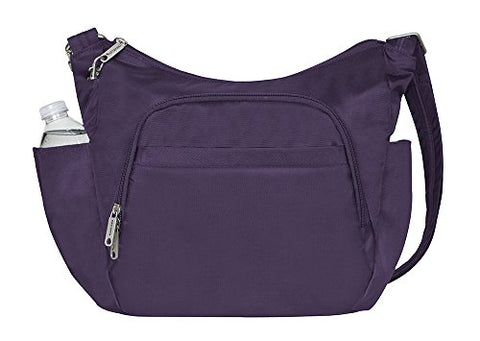 Anti-Theft Classic Crossbody Bucket Bag- Purple