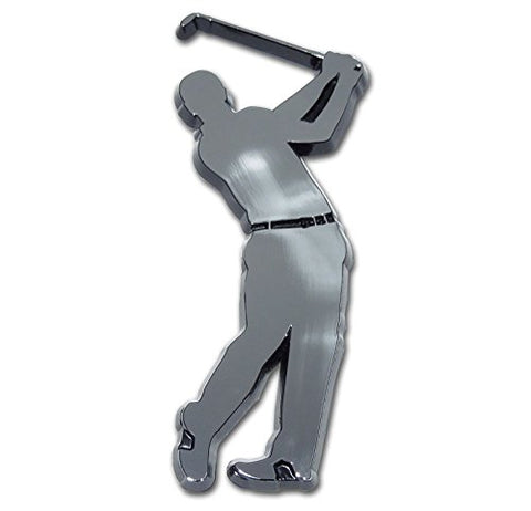 Golfer Chrome Emblem