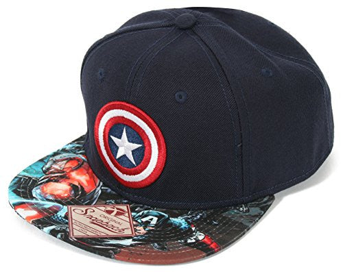 Marvel Captain America Sublimated Bill Snapback