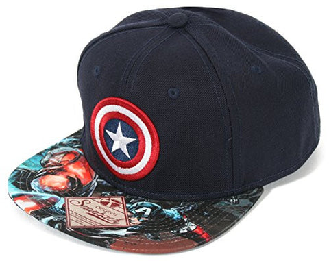 Marvel Captain America Sublimated Bill Snapback