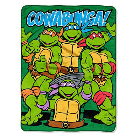 Teenage Mutant Ninja Turtles, "Cowabungo Dudes" Micro Raschel Throw 46”x 60”