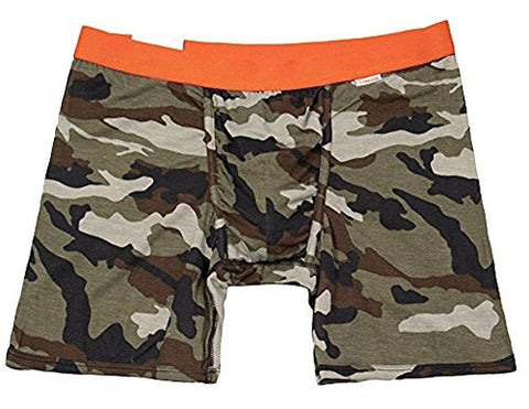 MyPakage Men's Weekday Boxer Brief Underwear Camo Orange-L