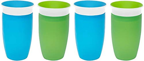 10 oz Miracle 360° Sippy Cup Pack of 2, Green and 10 oz Miracle 360° Sippy Cup Pack of 2, Blue