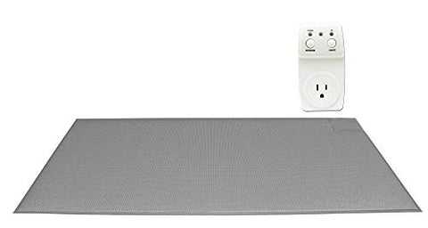 Smart Outlet with 24" x 48" (gray) CordLess floor mat with remote reset