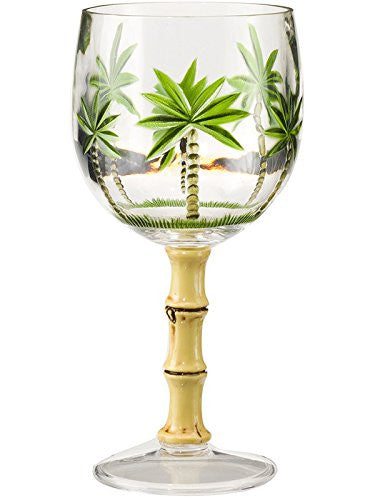 Wine glass - U shape with Bamboo Stem