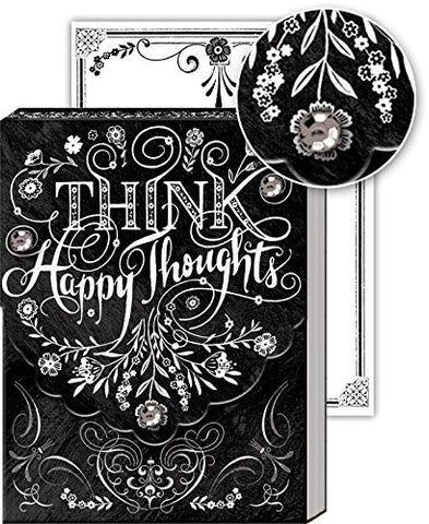 Words Of Wisdom Glitter-Embellished Pocket Note Pads with Magnetic Closure