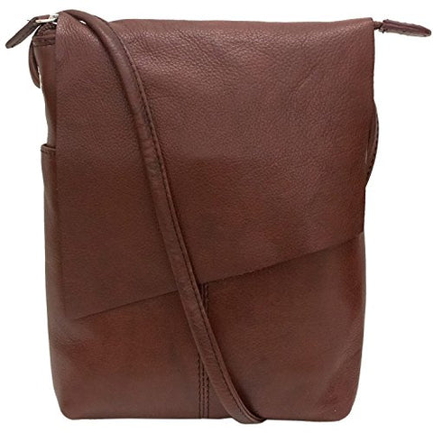 Rawhide Flap/Crossbody With Adjustable Strap, Redwood