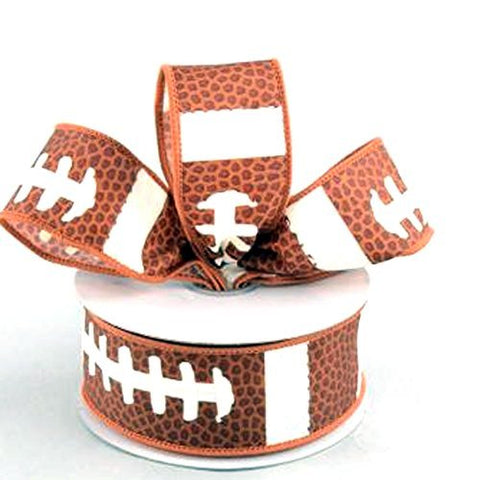 1.5"X10yd Football Laces -
 Brown/White