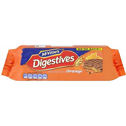 Mcvities chocolate and orange digestive biscuit