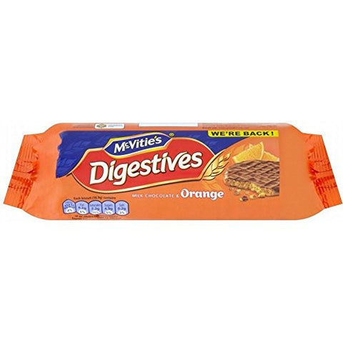 Mcvities chocolate and orange digestive biscuit