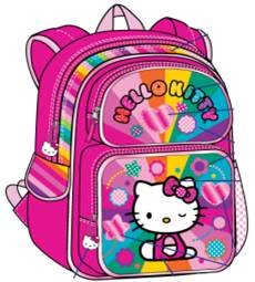 Hello Kitty Rainbow Hearts Backpack 16 inch