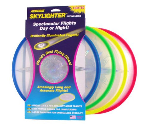 Aerobie 6046327 Skylighter Disc 12" Asst Colors-Yllw/Blu/Grn/Red