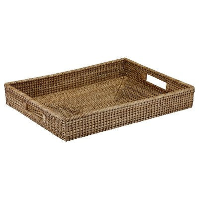 Rattan Accent Rectangle Tray 16 1/2 x 12 1/2 in