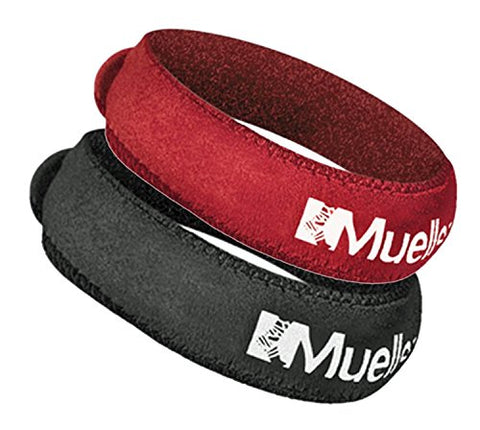 Jumpers Knee Strap, Black & Red, One Size