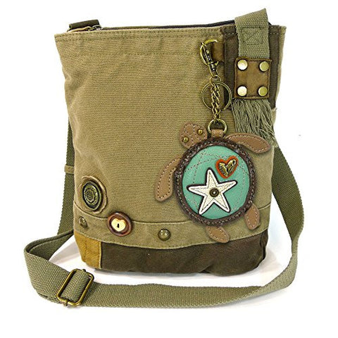 Patch Crossbody Bag - Sea Turtle, OLIVE