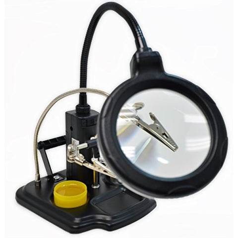 Magnifying Lamp with 3rd Hand