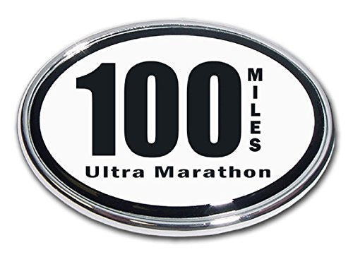 Ultra Marathon 100 Miles Chrome Emblem