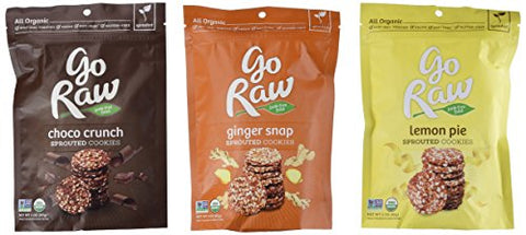 GO RAW Sprouted Cookies Ginger Snaps, 3 oz
Sprouted Cookies Lemon Pie, 3 oz
Sprouted Cookies Coco Crunch, 3 oz