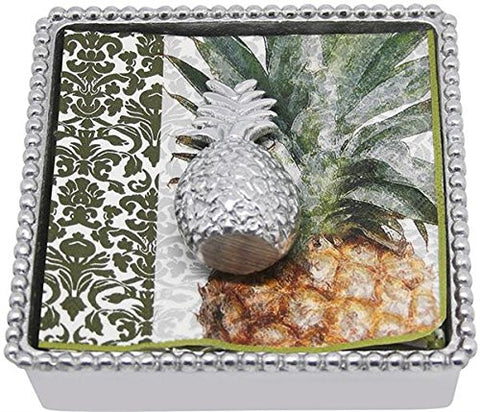 Pineapple Beaded Napkin Box