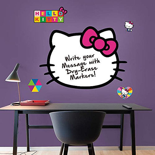 Sanrio Hello Kitty Dry Erase Head Fathead Jr. 33"W x 24"H