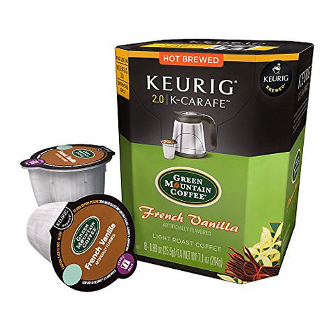 Green Mountain Coffee French Vanilla - K Carafe, 8 ct