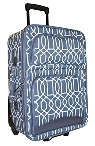 Grey Geometic Wholesale Carry On Luggage (20-inch)