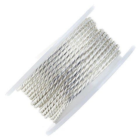 Artistic Wire 24 Gauge (.51 mm) Twist Round Tarnish Resistant Silver 5 yd (4.57 m)