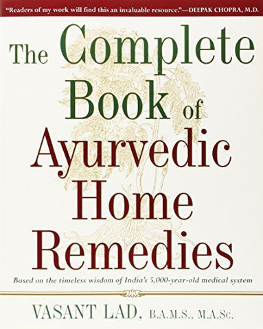 The Complete Book Of Ayurvedic Home Remedies Book - Paperback