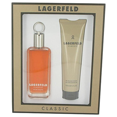 Lagerfeld Cologne Gift Set - 3.3 oz Eau De Toilette Spray + 5 oz Shower Gel
