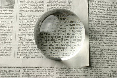 3.5" paperweight dome magnifier/4x magnification