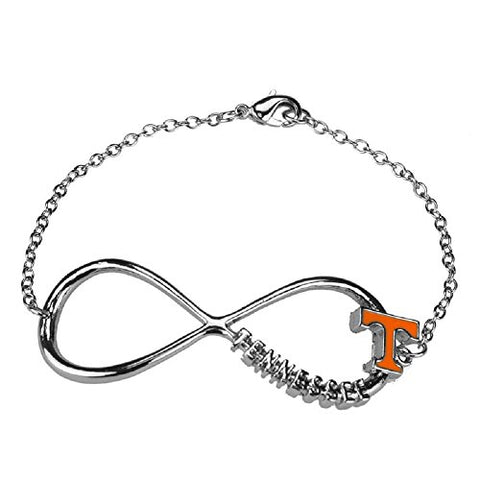 Infinity Bracelet, Tennessee, Bracelet 8.5"L Charm 2.5" x 0.73"