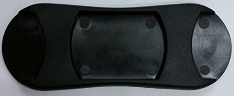 1-1/2in Rubber Shoulder Pad Black