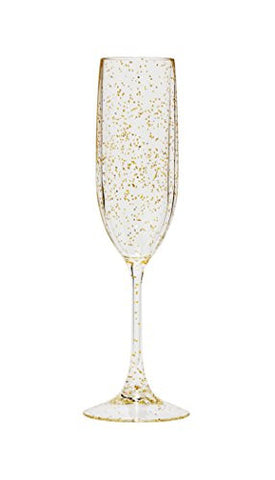 Tritan Sparkle Champagne Flute - Gold