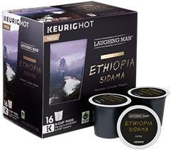 Laughing Man - Ethiopia Sidama, Light Roast, 96-Count K-Cup